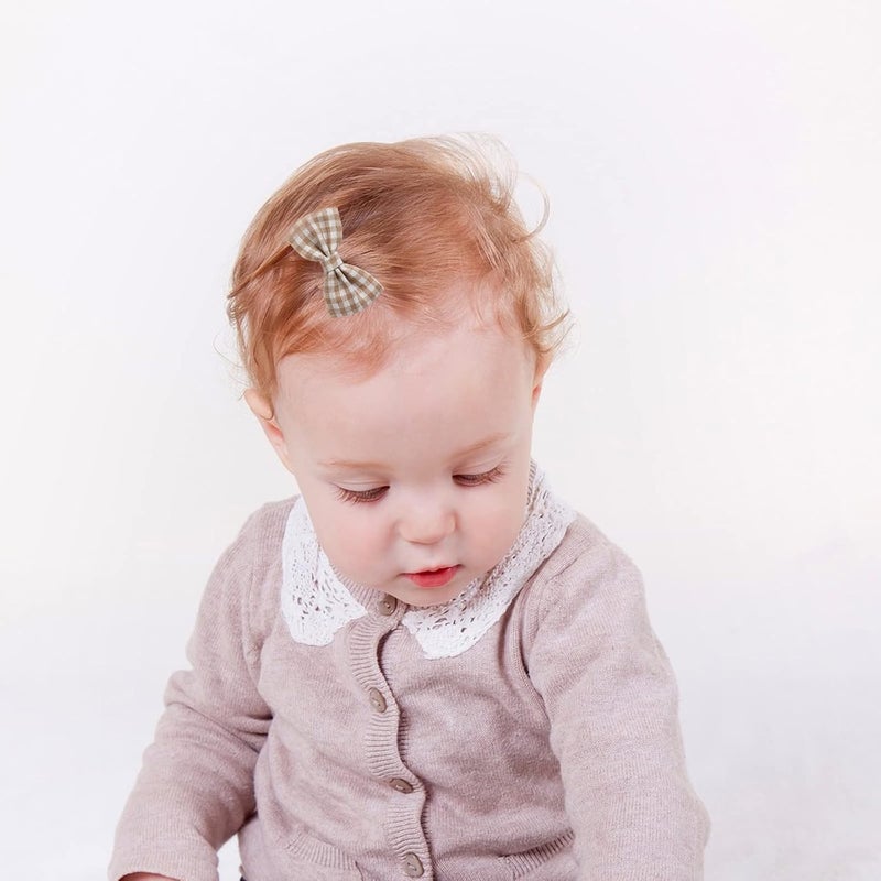 KIDOCHEESE Baby Hair Clips Fully Lined Non Slip Hair Pins Baby Girls Hair Bows Barrettes Hair Accessories for Little Girls Infants Toddlers - Image 4