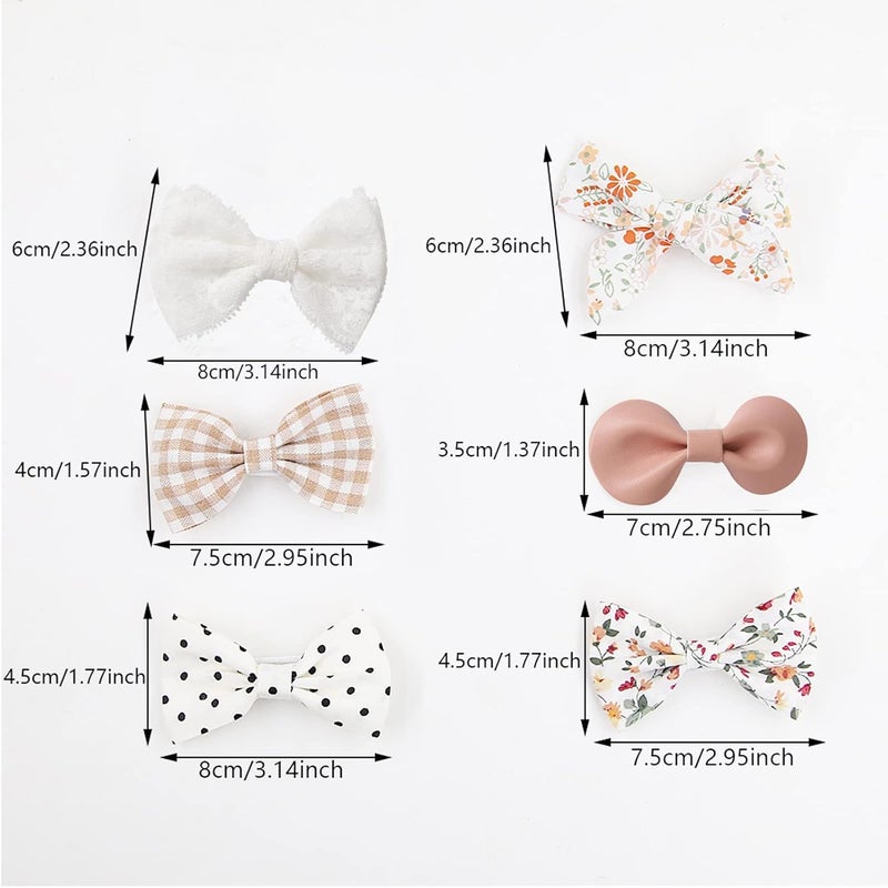KIDOCHEESE Baby Hair Clips Fully Lined Non Slip Hair Pins Baby Girls Hair Bows Barrettes Hair Accessories for Little Girls Infants Toddlers - Image 2