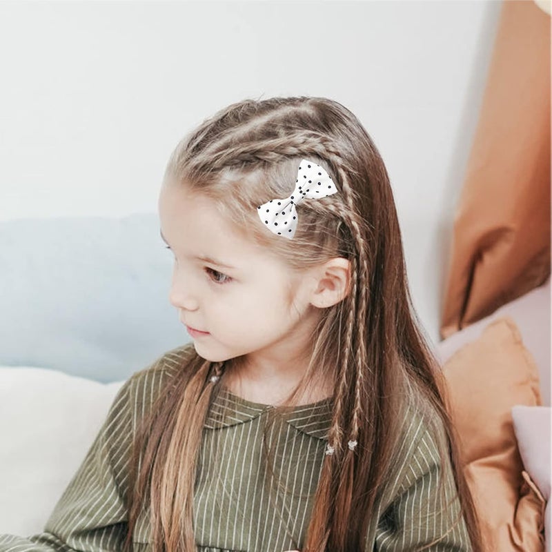KIDOCHEESE Baby Hair Clips Fully Lined Non Slip Hair Pins Baby Girls Hair Bows Barrettes Hair Accessories for Little Girls Infants Toddlers - Image 5