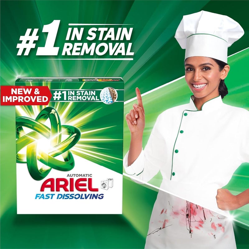 Ariel Detergent Powder, Pack Of 2 x 9kg Green - Image 2