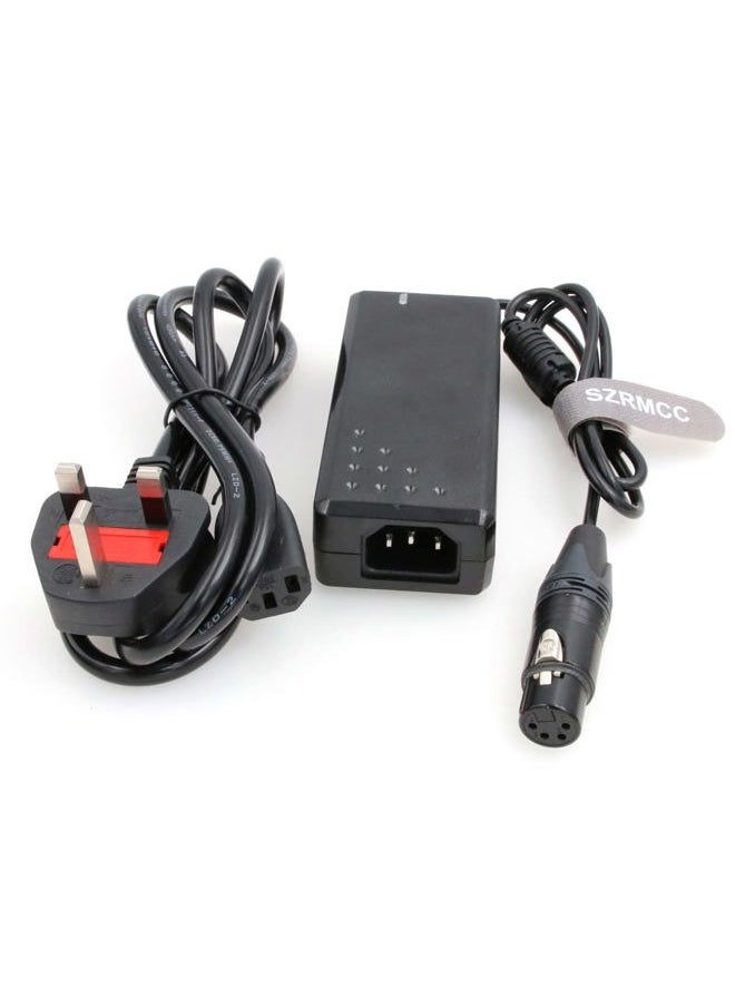 SZRMCC XLR 4 Pin Female 12V 4A AC DC Power Supply Adapter for Sony PMW F55 Camera Sound Devices PIX 260 270i Zaxcom Deva Mix (12V 4A)  - Image 2