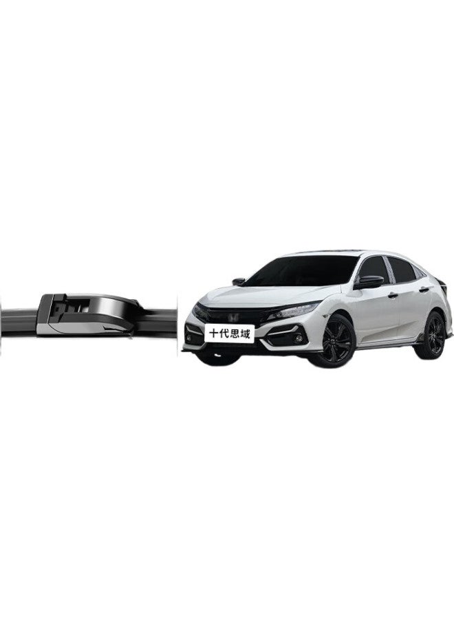 YITU Honda 10Th Generation Civic Dedicated Frameless Wiper Blades, 10Th Generation Civic Wipers, Civic Wiper Blades, Original Size Car Wipers (1 Pair), A-Grade Rubber Strip - Image 1
