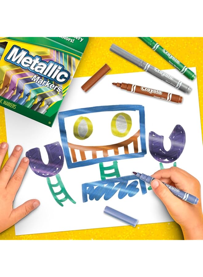 Crayola Metallic Markers 8 Count - Image 2