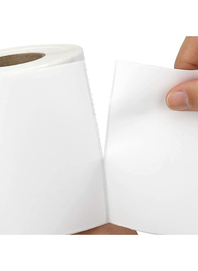 DUNISO 2 Rolls Labels Stickers，Printable Direct Thermal Labels Self-Adhesive Stickers 4 x 10 cm, Paper Barcode Address Shipping Mailing Postage Blank 100mm x 100mm x 500pcs - Image 4