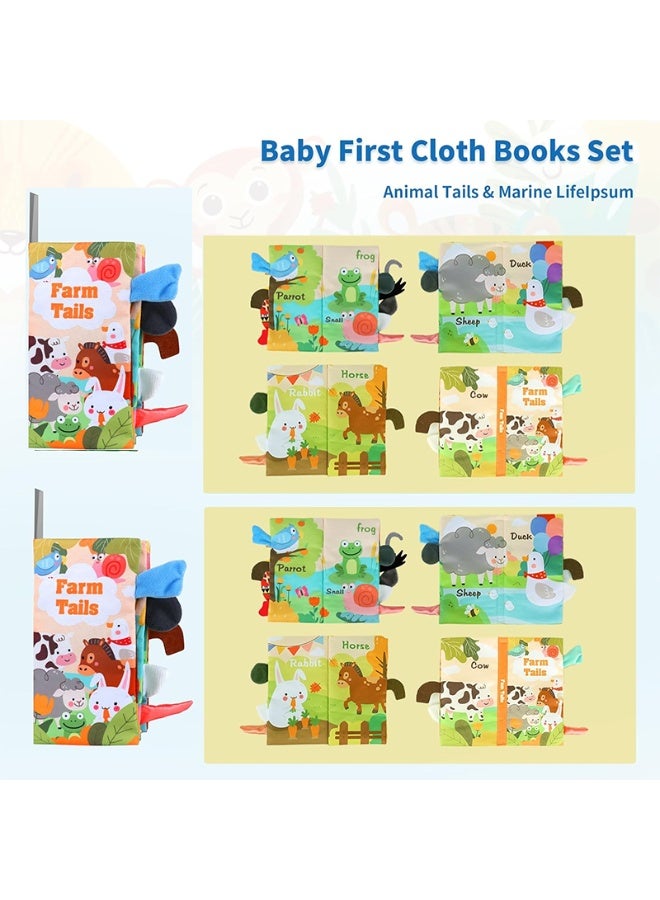 Baby Early Education Interactive Crinkle Cloth Book, 1 Count 3D Cartoon Animal Design Sensory Toys for Infants & Children, Interactive Educational Toys, Gifts for Kids, Learning Tools, Preschool Busy Book - Image 3