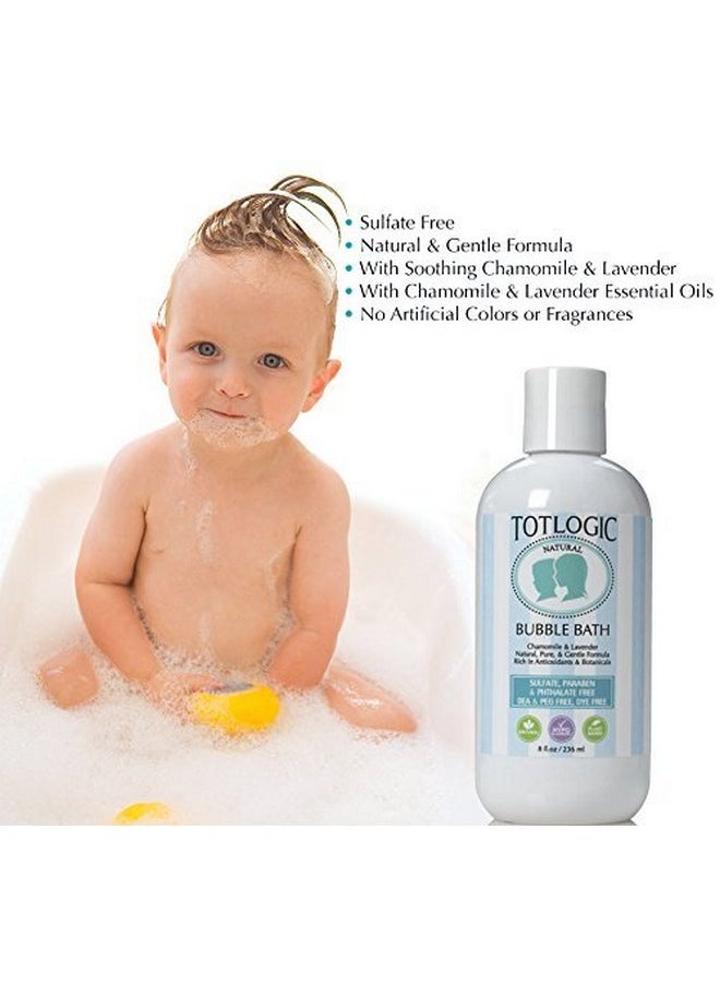 TotLogic Sulfate Free Bubble Bath - 8 Oz, Original Scent, Gentle & Hypoallergenic, Rich In Antioxidants & Botanicals, No Parabens, No Phthalates, No Sulfates  - Image 1