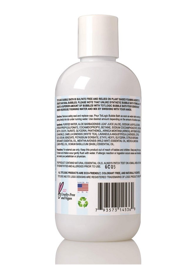 TotLogic Sulfate Free Bubble Bath - 8 Oz, Original Scent, Gentle & Hypoallergenic, Rich In Antioxidants & Botanicals, No Parabens, No Phthalates, No Sulfates  - Image 3