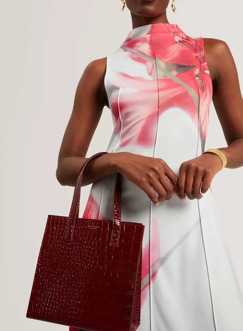 تيد بيكر Wenonaa Croc Effect Small Tote