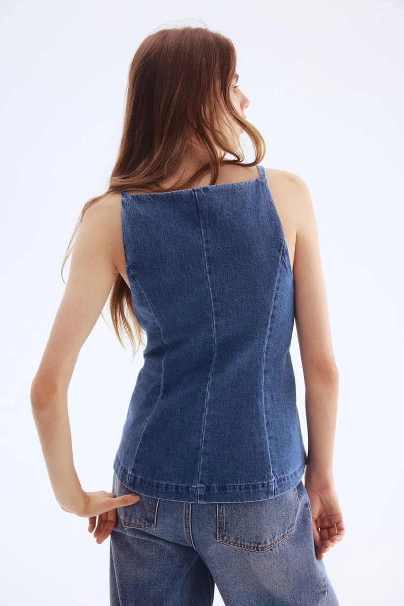 H&M Tailored denim waistcoat