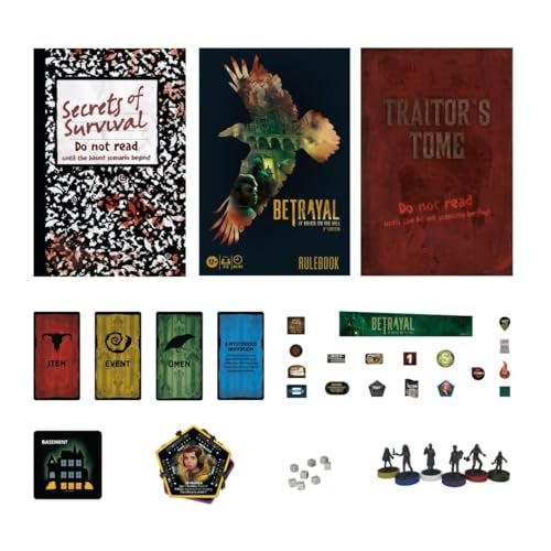 Avalon Hill لعبة الخيانة في المنزل على التل - الإصدار الثالث من أفالون هيل هاسبرو جيمينغ، للأعمار 12 وما فوق، من 3 إلى 6 لاعبين، 50 سيناريو مرعب - Image 2