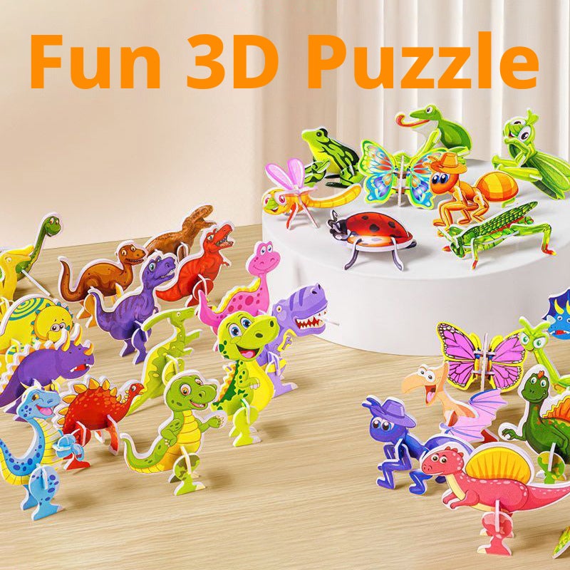 3D Stereo Puzzle Set Educational Toy for Children DIY Gift - Image 1