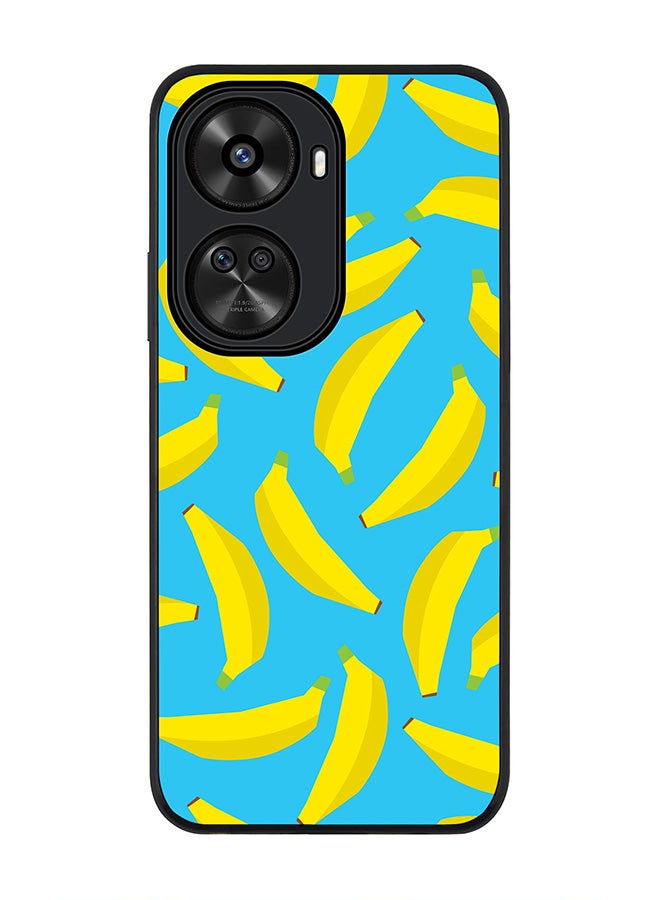 Stylizedd Rugged Black edge case for Huawei nova 12 SE / Huawei nova 11 SE 4G, Slim fit Case Flexible Anti Drop TPU Gel Thin Cover - Scattered Bananas - Image 1