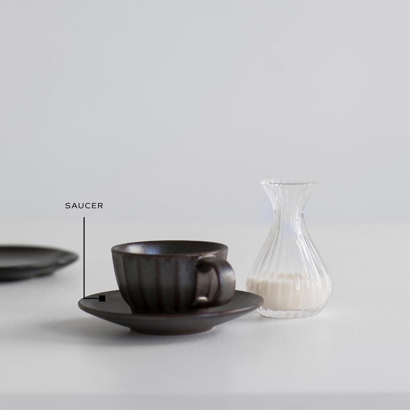 Serax Saucers  Inku Tableware van Sergio Herman  Coffee Cup Coasters Set of 4 in Green  Kitchen Essentials for Home Decor and Coffee Bar  Cappuccino Cups Espresso Cups and Tea Mugs  - Image 4