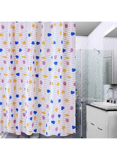 Home Pro Home Pro Pvc Shower Curtain 180x180 cm Size Printed Shell  - Image 4