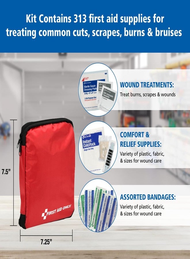 First Aid Only 313 Piece Home & Go Emergency First Aid Kit (91081) - Image 3