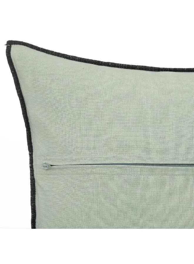 atmosphera Linah Premium Quality Cushion with Removable Cover Celadon Green 45 x 45 cm 194315K
