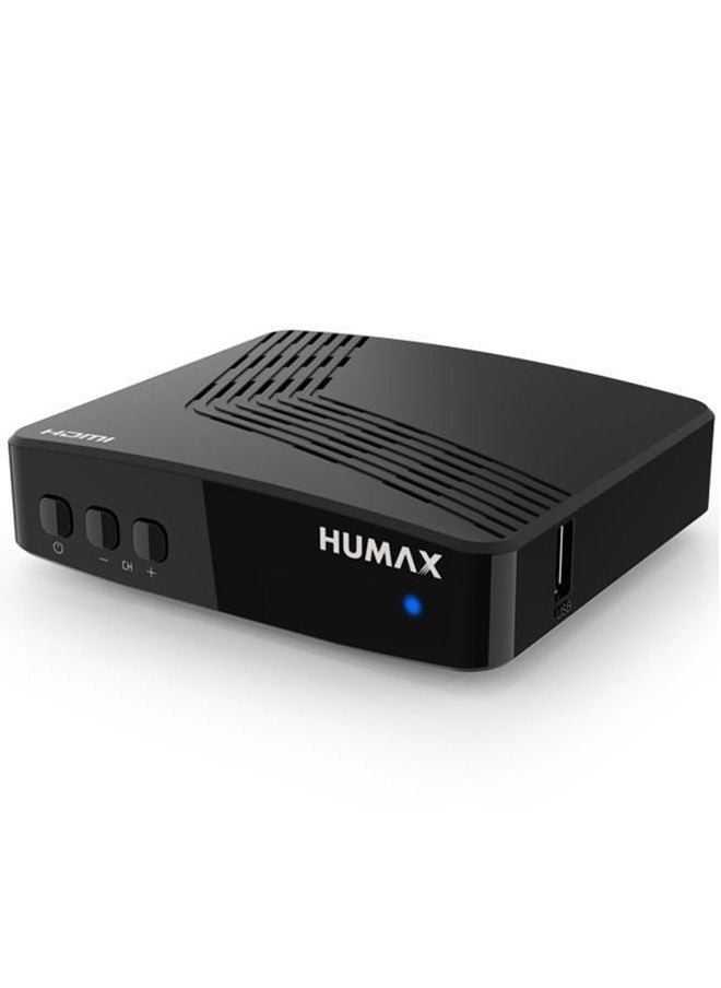 هيوماكس جهاز استقبال ستالايت رقمي عالي الدقة صغير F1 F1 MINI Plus أسود  - Image 1