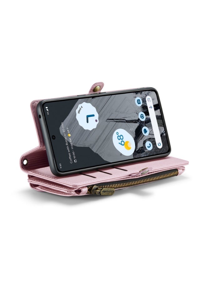 general Wallet Style Phone Case Compatible Pixel 10/10 Pro RFID Blocking 10 Card Holder Soft PU Leather Magnetic Snap Closure Shoulder Strap Zipper Pocket Phone Case for Pixel 10/10 Pro - Image 3