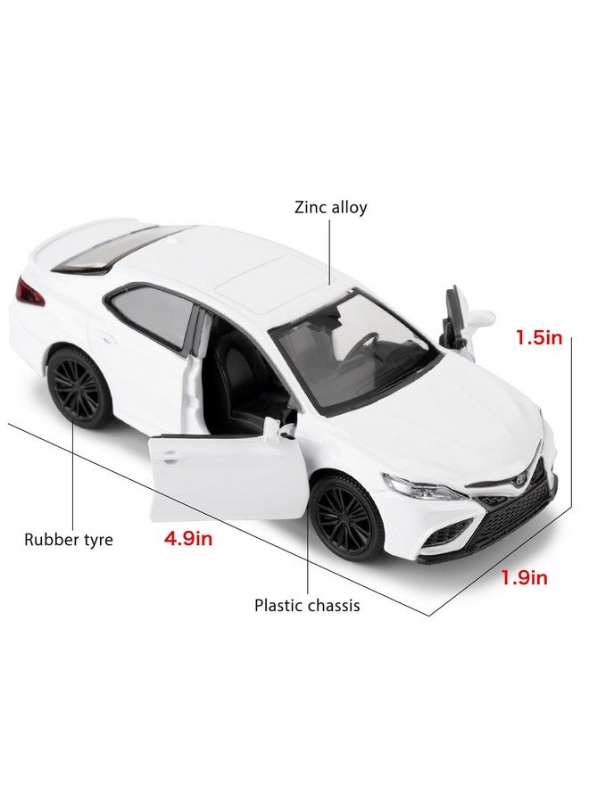 RMZ City 1:36 Camry XSE Car Model, Diecast Pull Back Model Toy Car, Doors Open, Collection Kids Toy for Aged 3 and up, Gift White - Image 2