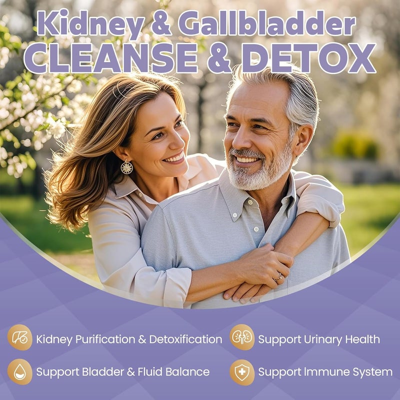 Megneta Kidney Cleanse Detox  Repair Kidney  Gallbladder Health Support Supplement with Cherry Nettle Leaf Cranberry  Dandelion Promotes Urinary Health Bladder  Fluid Balance 100 Softgels - Image 4