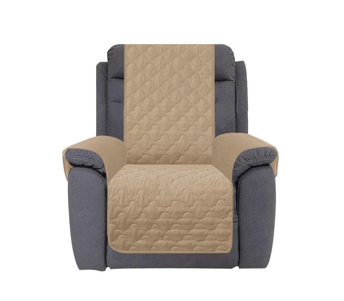 WATERPROOF NONSLIP RECLINER COVER STAY IN PLACE DOG COUCH CHAIR COVER FURNITURE PROTECTOR IDEAL LOVESEAT SLIPCOVERS FOR PETS AND KIDS SAND 30