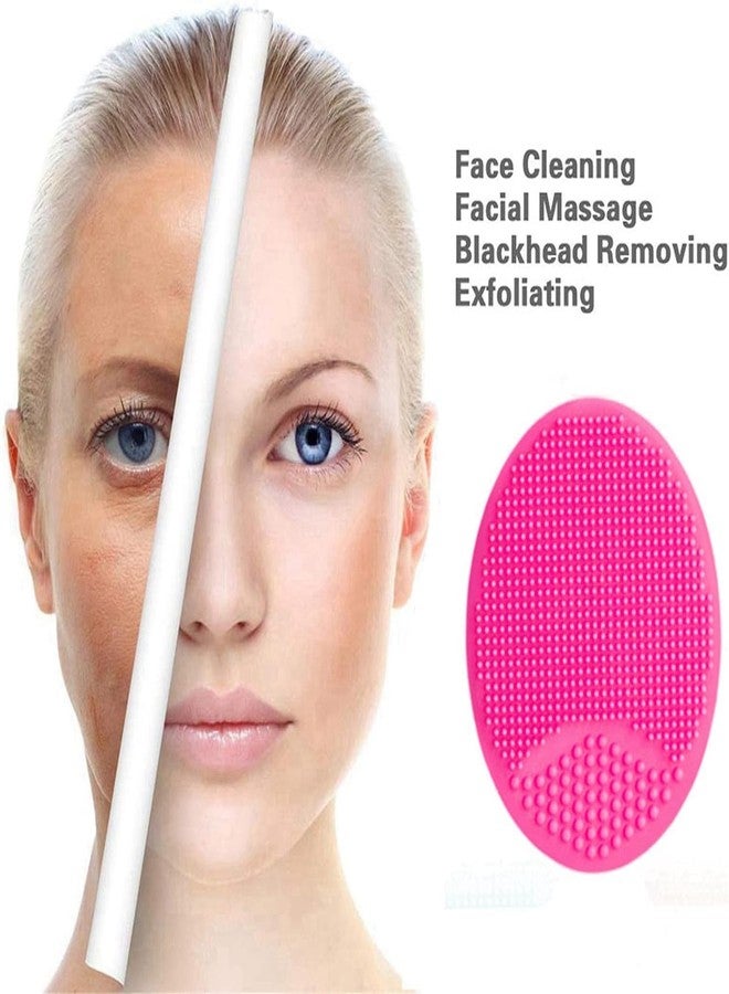 Ruby Face RUBYFACE Silicone Facial Cleansing Brush, Soft Face Scrubber, Deep Cleaning Blackhead Acne Pore Cradle Cap Face Wash for Girl Woman (2 Pcs) - Image 3