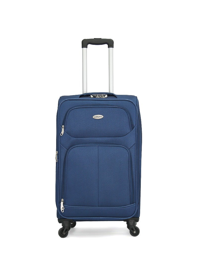 GIORDANO - Giordano Softside  Luggage Trolley 3 PCS Set ,Blue - Image 1