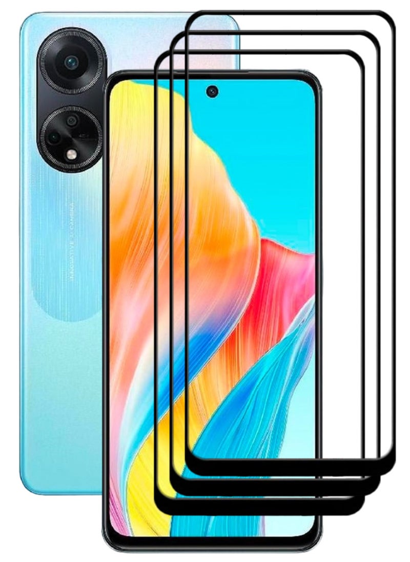 ACLIX 3 Pieces Antistatic ESD Dustproof Premium Quality High Definition Tempered Glass Screen Protector Designed For Oppo A98 - Image 1