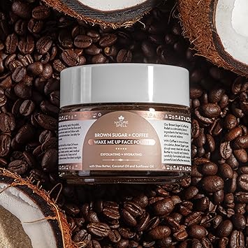 Nature Spell Brown Sugar Coffee Face Scrub Exfoliator 100ml Exfoliates Dead Skin Cells Reduces Inflammation For Softer Smoother Skin Made In The UK - Image 4