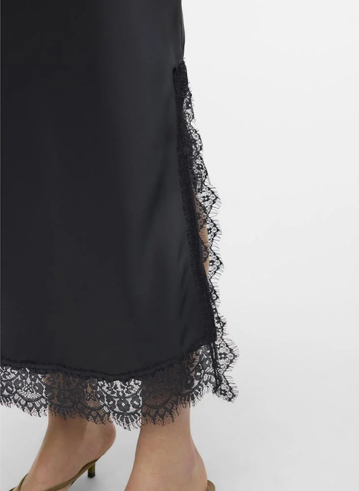 Vero Moda  Vmhaisley Lace Detail Maxi Skirt for Women | Best Price UAE
