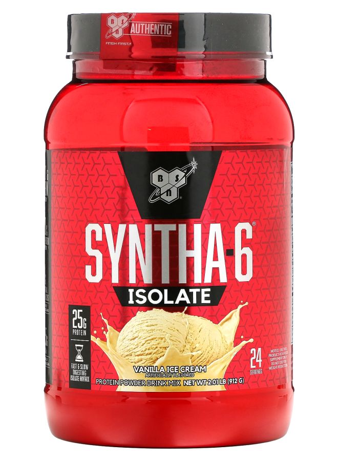 BSN Syntha-6® Isolate Protein Powder Drink Mix Vanilla Ice Cream 2.01 lbs (912 g) - Image 1