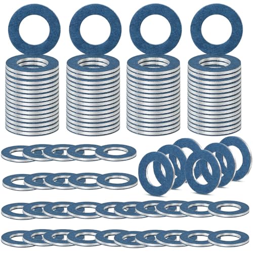 FANHAY 100pcs Oil Drain Plug Gasket Washer for Toyota Lexus Scion Aluminum M12 Crush Washer Seals Rings Replaces# 90430-12031 90430-12031 - Image 1