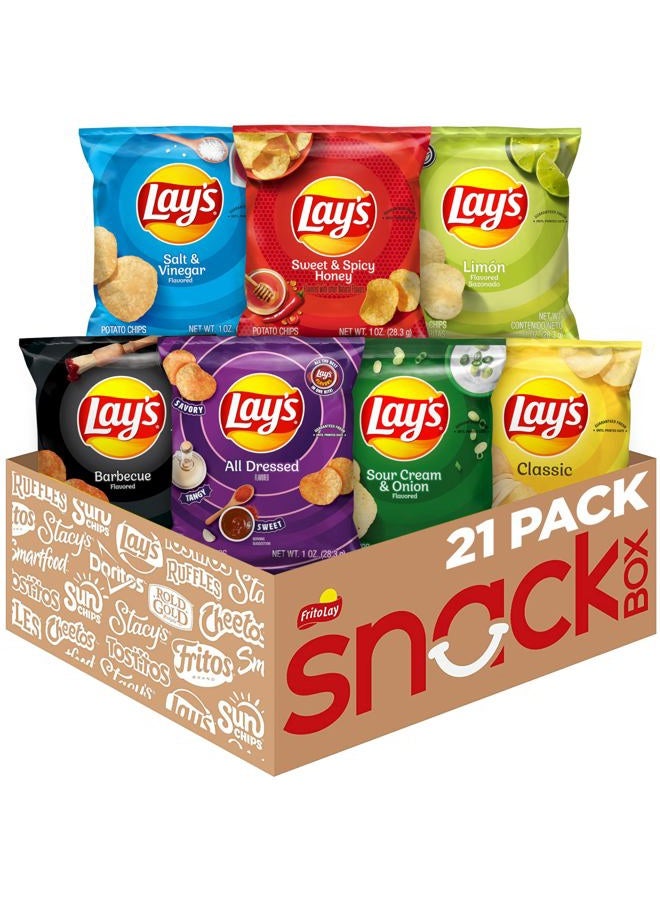 Lay's Potato Chips Variety Pack (Pack of 21) - Image 1