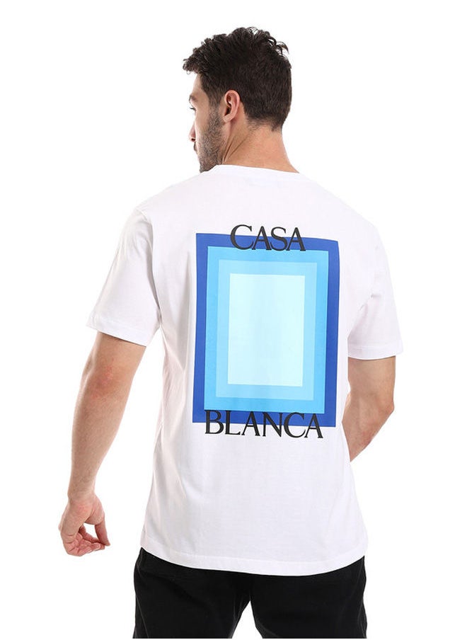 WHITE RABBIT - White Rabbit Casa Blanca Front & Back White Slip On Tee - Image 1