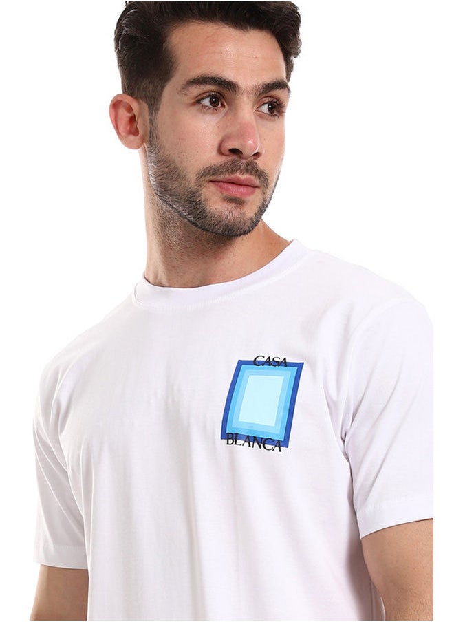 WHITE RABBIT - White Rabbit Casa Blanca Front & Back White Slip On Tee - Image 1