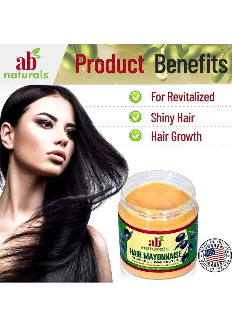 Ab Naturals Hair Mayonnaise Olive Oil + Egg Protein 250 ML - Image 5