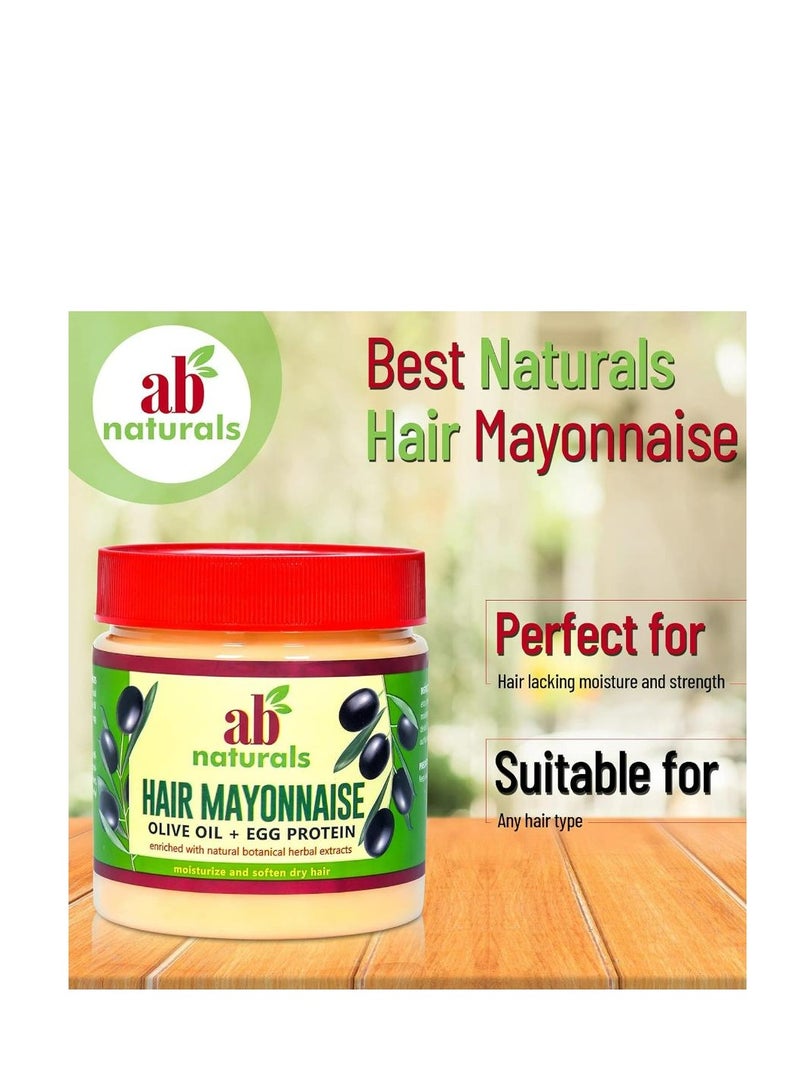 Ab Naturals Hair Mayonnaise Olive Oil + Egg Protein 250 ML - Image 2