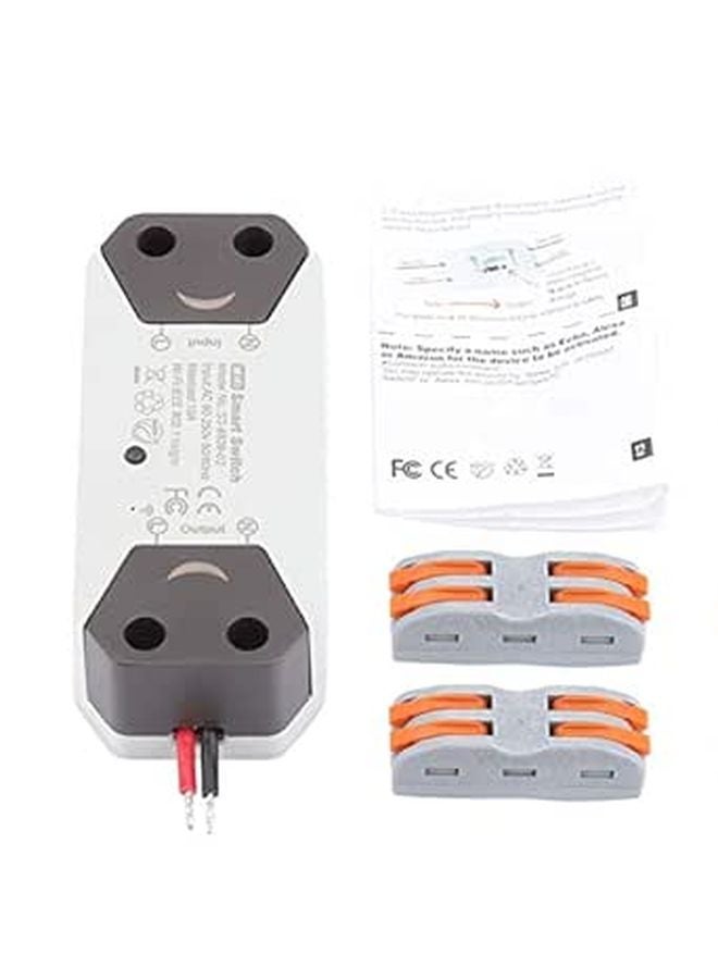 White WiFi Smart Light Switch Works with Alexa App Voice Control No Hub Required - Image 1