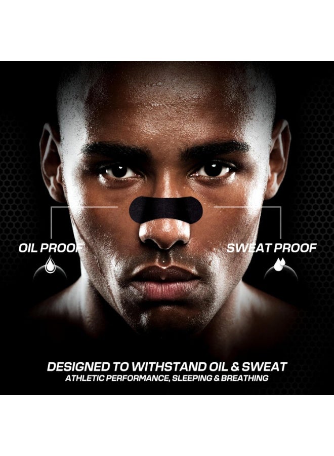 إي وورلد شرائط الأنف للتنفس (30 قطعة) | شرائط أنفية قوية باللون الأسود | لاصق مقاوم للعرق والزيوت | لتقليل الشخير وتحسين النوم | تصميم عريض ومقاس عالمي - Image 5