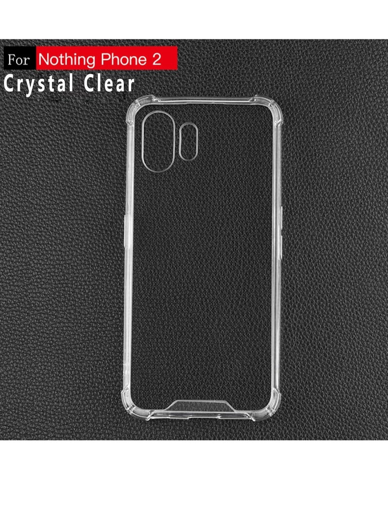 ELTRAZONE Nothing Phone 2 Case Clear, Hard PC Back + Soft TPU Bumper Crystal Clear Slim Fit Lightweight Transparent Skin Cover Shockproof Non-Slip Anti-Yellow Heavy Duty Protection (Clear) - Image 4
