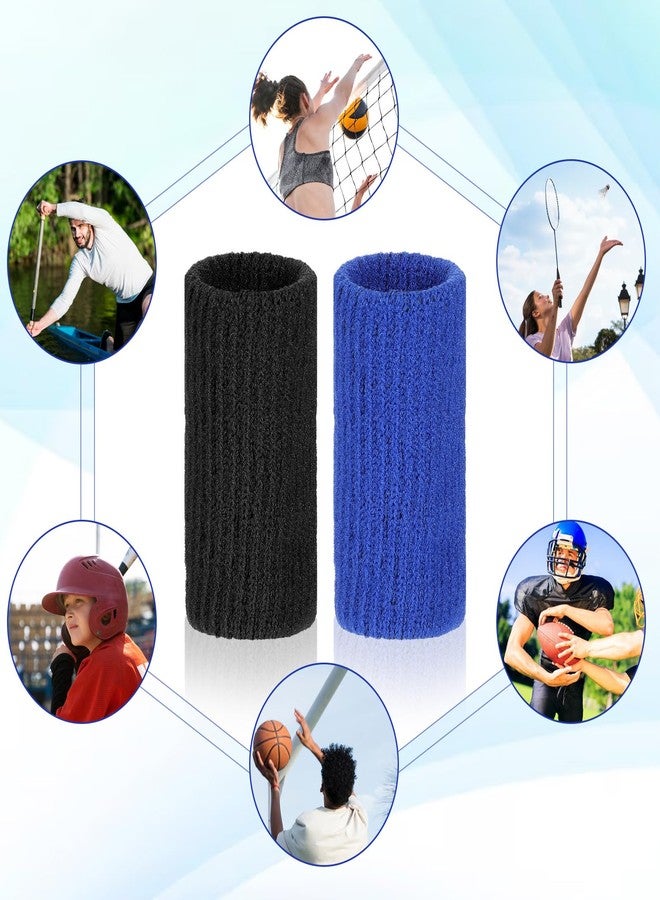Classicseali 20PCS Finger Compression Sleeve For Swelling,Elastic Finger Sleeves for Arthritis, Outdoor Sports Arthritis Fingers Sleeve, for Basketball and Golf, Black, Blue - Image 4