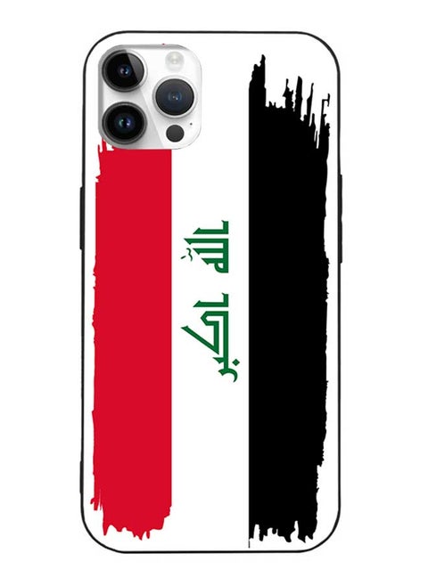 TPU Protection and Hybrid Rigid Clear Back Cover Case Iraq Flag for Apple iPhone 14 Pro