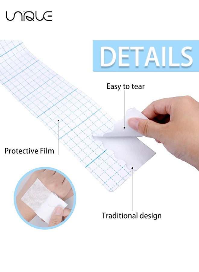 Unique 2 Rolls Non-Woven Cover Roll Stretch Tape Non-Woven Adhesive Bandages Breathable Bandage Tape Cohesive Wrap Bandages Protective Stretch Bandage Roll Film (2 Inch x 10.94 Yard)  - Image 3