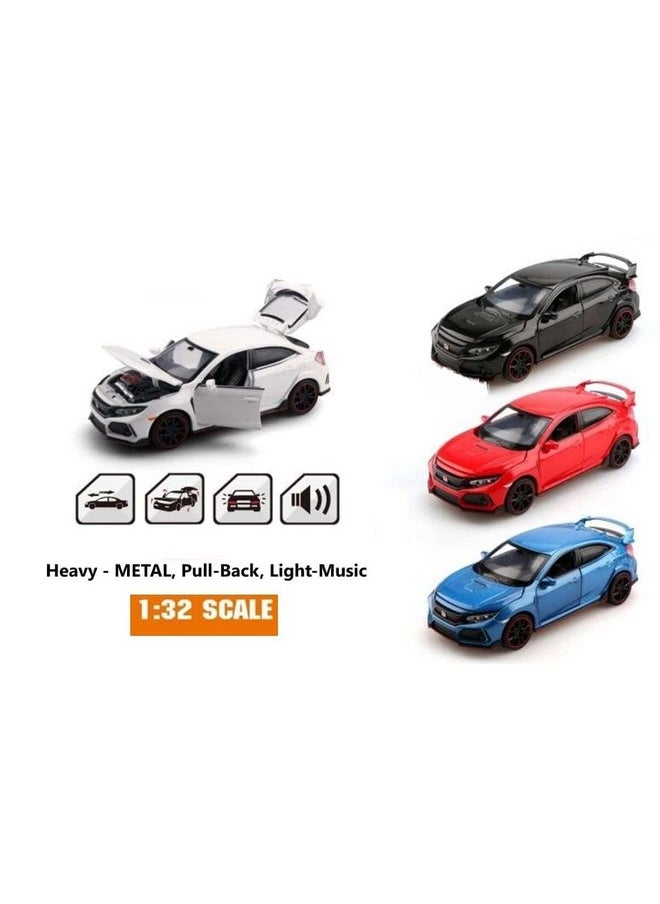 Bluebell White Compatible for 1:32 Diecasting Alloy Civic Car Model Toy Car，Pull Back Alloy Car with Lights and Sound, Open Door for Kids Gift, Children Birthday Gift White - pzsku/ZE1B6149C6E33AABB3C9DZ/45/_/1740118933/20fe0a13-79c2-4712-b0b5-99b65d40b43c