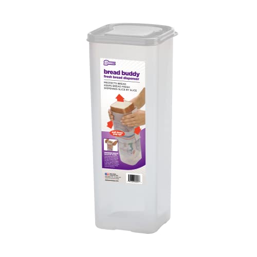 Buddeez Bread Buddy Bread Box  White Lid Pack of 1