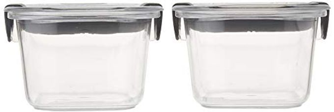 Rubbermaid Brilliance Food Storage Container, Small, 1.3 Cup, Clear, 2-Pack - Image 2