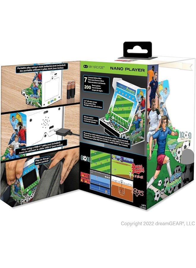 My Arcade - My Arcade All-Star Arena Nano Player Portable Retro Gaming System (7.5 x 8.5 x 12 cm) - Image 1