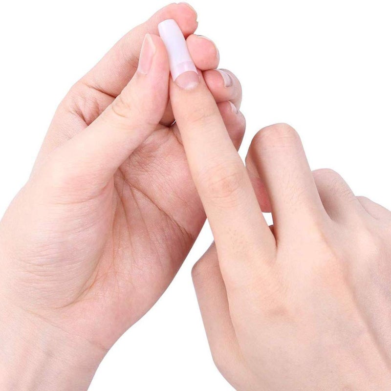 500pcs Artificial Acrylic Nail Tip Natural Color Full Cover False Nail Tips - Image 4