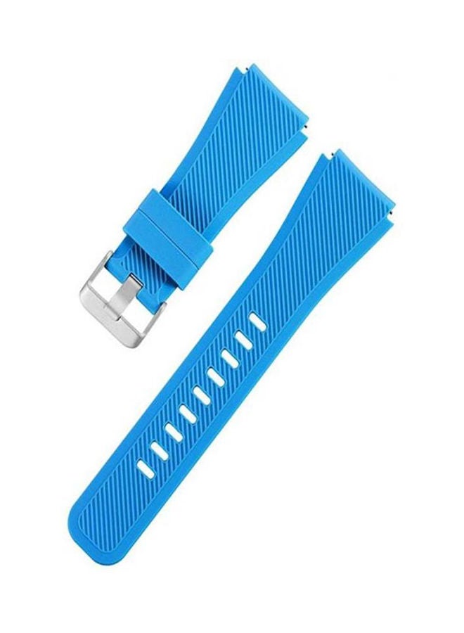 NIBEMINENT Samsung Galaxy Watch 46Mm Sm R800 Premium Silicone Smart Band Strap Sky Blue 