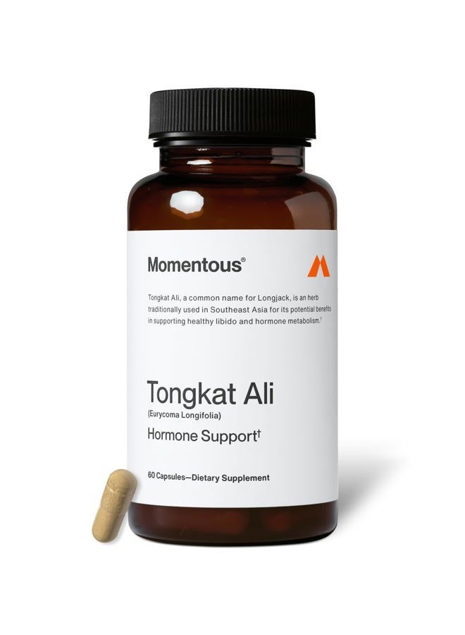 Momentous Tongkat Ali Supplement - Longjack Root Extract Powder for Men & Women - Supports Hormone Balance, Performance, & Mood - Natural Wellness - Informed Sport Certified - 400 mg - 30 Servings - Image 1